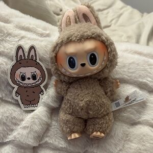 Charming Plush Bunny Outfit Toy for Small Pets